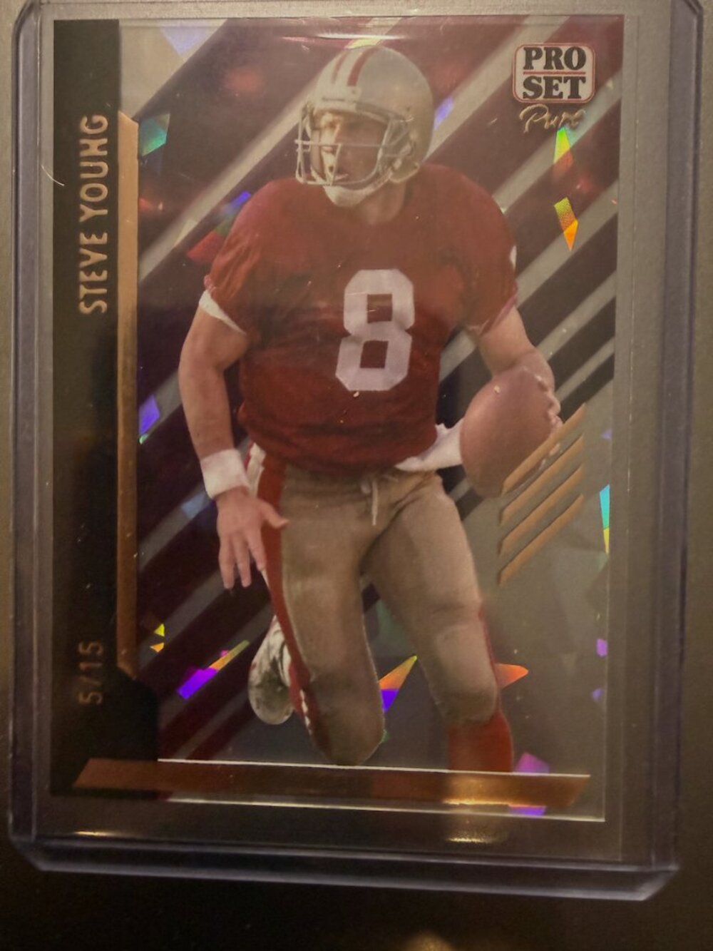 Steve Young 94 | 2024 Leaf Pro Set Pure | Crystal 5/15